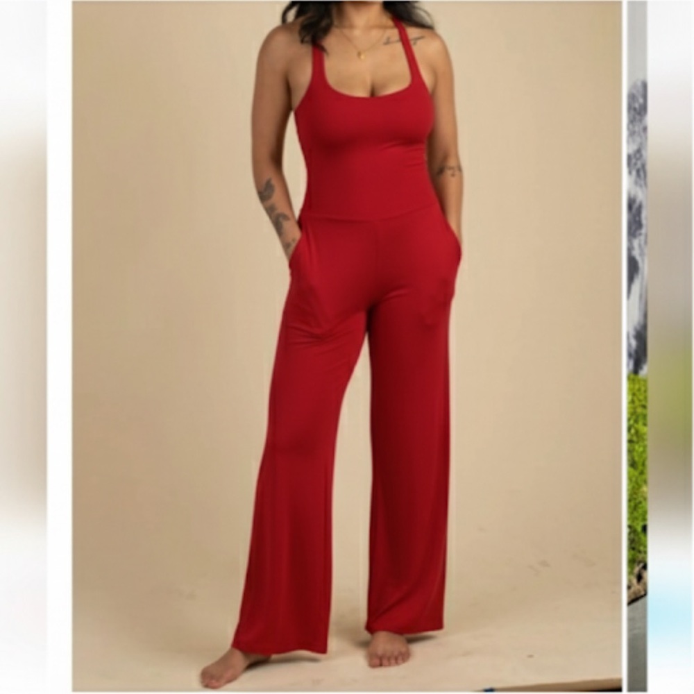 Aria Lattner Everyday Flare Jumpsuit Size Small